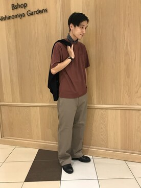 「unfil」｜「アイテム（財布/小物）」を使った、adachiさん（メンズ・180cm）の夏コーディネート