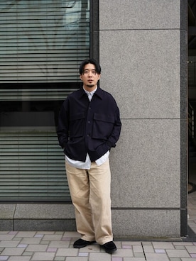 「スタイリング」｜「アイテム（ブルゾン）」を使った、小林陽平さん（メンズ・179cm）の冬コーディネート