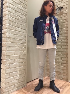 「70's」｜「アイテム（ブルゾン）」を使った、kyoheiさん（メンズ・163cm）の春コーディネート