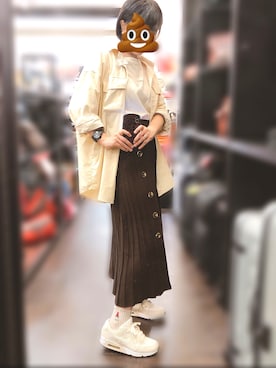 「CURRENT（カレント）のアイテム」を使った、okaさん（レディース・158cm）の秋コーディネート