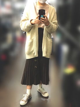 「CURRENT（カレント）のアイテム」を使った、okaさん（レディース・158cm）の冬コーディネート