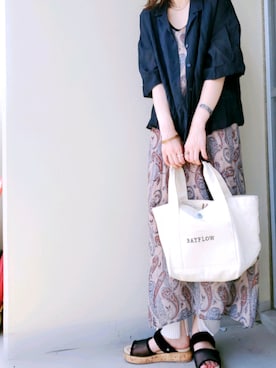 Tomoさん（レディース・158cm）の夏コーディネート