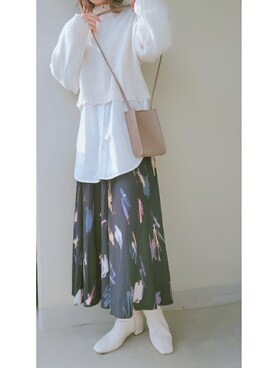 Tomoさん（レディース・158cm）の冬コーディネート