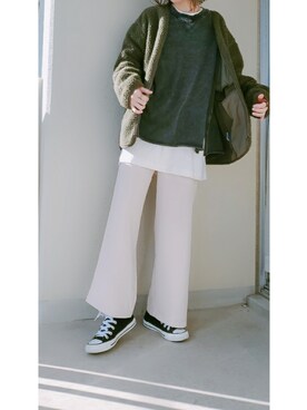 Tomoさん（レディース・158cm）の冬コーディネート