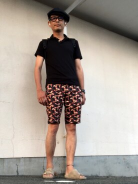 英麿さん(メンズ・183cm)の夏コーディネート