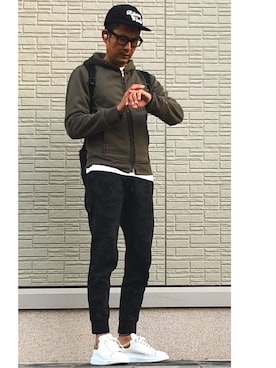 「ripvanwinkle（リップヴァンウィンクル）のアイテム」を使った、英麿さん（メンズ・183cm）の秋コーディネート