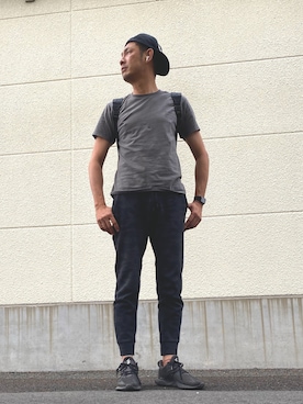 「ripvanwinkle（リップヴァンウィンクル）のアイテム」を使った、英麿さん（メンズ・183cm）の春コーディネート