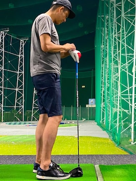 「ripvanwinkle（リップヴァンウィンクル）のアイテム」を使った、英麿さん（メンズ・183cm）の夏コーディネート