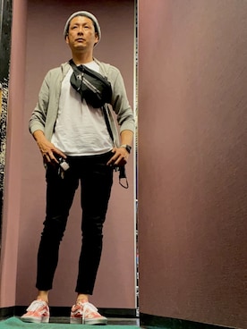 英麿さん(メンズ・183cm)の春コーディネート