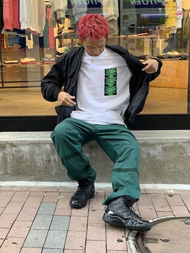 「リバーシブル」｜「アイテム（その他アウター）」を使った、bskbckさん（メンズ・171cm）の秋コーディネート