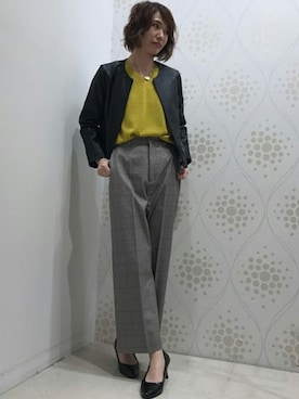 「ドルマンスリーブ」｜「アイテム（その他アウター）」を使った、LAUTREAMONT CO. ONLINE SHOP ZOZOTOWNさん（レディース・168cm）の秋コーディネート