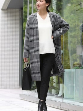 「カシミヤ」｜「アイテム（シューズ）」を使った、LAUTREAMONT CO. ONLINE SHOP ZOZOTOWNさん（レディース・168cm）の秋コーディネート