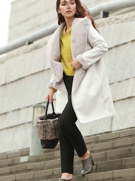 「アイテム（ブーティ）」を使った、LAUTREAMONT CO. ONLINE SHOP ZOZOTOWNさん（レディース・168cm）の秋コーディネート