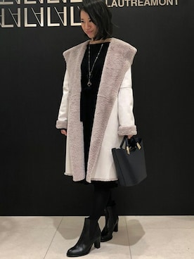 「軽量アウター」｜LAUTREAMONT CO. ONLINE SHOP ZOZOTOWNさん（レディース・168cm）の冬コーディネート
