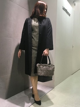 「LAUTREAMONT（ロートレアモン）のアイテム（その他アウター）」を使った、LAUTREAMONT CO. ONLINE SHOP ZOZOTOWNさん（レディース・168cm）の冬コーディネート