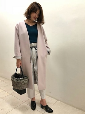 「LAUTREAMONT（ロートレアモン）のアイテム（その他アウター）」を使った、LAUTREAMONT CO. ONLINE SHOP ZOZOTOWNさん（レディース・168cm）の冬コーディネート
