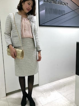 「セレモニーコーデ」｜「アイテム（その他アウター）」を使った、LAUTREAMONT CO. ONLINE SHOP ZOZOTOWNさん（レディース・168cm）の冬コーディネート