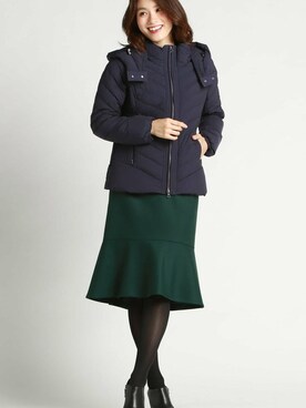 「ダウンコート」｜「アイテム（ブーティ）」を使った、LAUTREAMONT CO. ONLINE SHOP ZOZOTOWNさん（レディース・168cm）の冬コーディネート