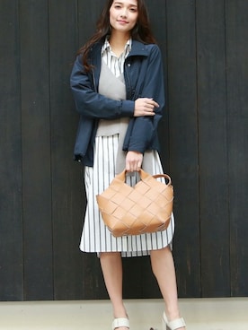 「メッシュバッグ」｜「アイテム（その他アウター）」を使った、LAUTREAMONT CO. ONLINE SHOP ZOZOTOWNさん（レディース・168cm）の春コーディネート