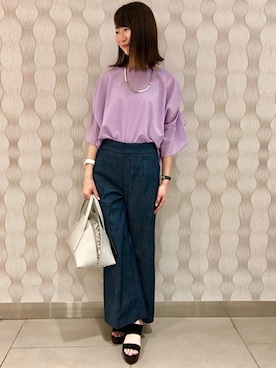 「LAUTREAMONT（ロートレアモン）のアイテム」を使った、LAUTREAMONT CO. ONLINE SHOP ZOZOTOWNさん（レディース・160cm）の夏コーディネート