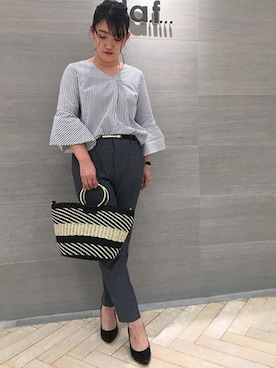 「LAUTREAMONT（ロートレアモン）のアイテム（その他パンツ）」を使った、LAUTREAMONT CO. ONLINE SHOP ZOZOTOWNさん（レディース・160cm）の夏コーディネート