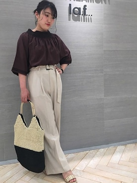 「LAUTREAMONT（ロートレアモン）のアイテム」を使った、LAUTREAMONT CO. ONLINE SHOP ZOZOTOWNさん（レディース・160cm）の夏コーディネート