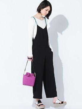 「配色」｜「アイテム（つなぎ/オールインワン）」を使った、LAUTREAMONT CO. ONLINE SHOP ZOZOTOWNさん（レディース・173cm）の夏コーディネート