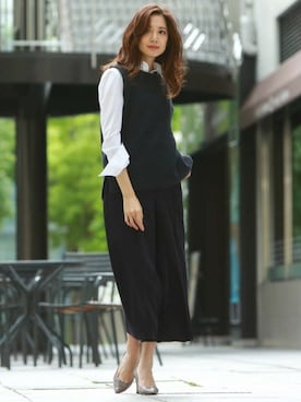 「ノースリーブニット」｜LAUTREAMONT CO. ONLINE SHOP ZOZOTOWNさん（レディース・160cm）の秋コーディネート
