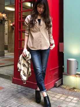 「la.f...」｜「アイテム（アクセサリー）」を使った、LAUTREAMONT CO. ONLINE SHOP ZOZOTOWNさん（レディース・160cm）の秋コーディネート