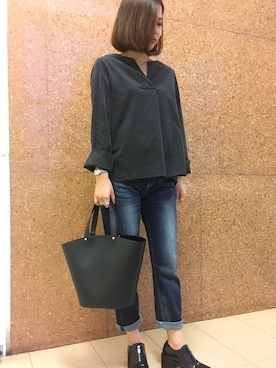 「la.f...」｜「アイテム（バッグ）」を使った、LAUTREAMONT CO. ONLINE SHOP ZOZOTOWNさん（レディース・160cm）の秋コーディネート