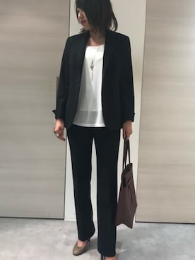 「la.f...」｜「アイテム（ジャケット/アウター）」を使った、LAUTREAMONT CO. ONLINE SHOP ZOZOTOWNさん（レディース・160cm）の秋コーディネート
