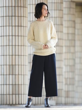 「ガウチョパンツ」｜LAUTREAMONT CO. ONLINE SHOP ZOZOTOWNさん（レディース・173cm）の秋コーディネート