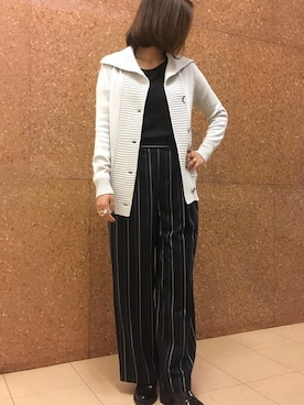 「アイテム（Tシャツ/カットソー、ブラック系）」を使った、LAUTREAMONT CO. ONLINE SHOP ZOZOTOWNさん（レディース・160cm）の冬コーディネート