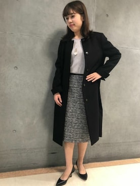 「LAUTREAMONT（ロートレアモン）のアイテム（その他アウター）」を使った、LAUTREAMONT CO. ONLINE SHOP ZOZOTOWNさん（レディース・160cm）の冬コーディネート