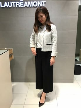 「LAUTREAMONT（ロートレアモン）のアイテム（その他アウター）」を使った、LAUTREAMONT CO. ONLINE SHOP ZOZOTOWNさん（レディース・160cm）の冬コーディネート