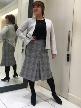 「LAUTREAMONT（ロートレアモン）のアイテム（その他アウター）」を使った、LAUTREAMONT CO. ONLINE SHOP ZOZOTOWNさん（レディース・157cm）の冬コーディネート