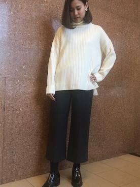 「la.f...」｜「アイテム（パンツ）」を使った、LAUTREAMONT CO. ONLINE SHOP ZOZOTOWNさん（レディース・160cm）の冬コーディネート