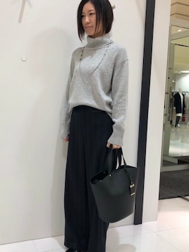 「la.f...」｜「アイテム（パンツ）」を使った、LAUTREAMONT CO. ONLINE SHOP ZOZOTOWNさん（レディース・160cm）の冬コーディネート
