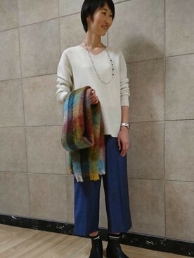 「la.f...」｜「アイテム（パンツ）」を使った、LAUTREAMONT CO. ONLINE SHOP ZOZOTOWNさん（レディース・160cm）の冬コーディネート