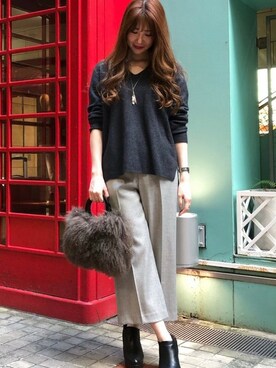 「la.f...」｜「アイテム（トップス）」を使った、LAUTREAMONT CO. ONLINE SHOP ZOZOTOWNさん（レディース・160cm）の春コーディネート