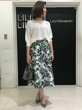 「LAUTREAMONT ONLINE SHOP(LAUTREAMONT ONLINE SHOP)」｜LAUTREAMONT CO. ONLINE SHOP ZOZOTOWNさん（レディース・160cm）の春コーディネート