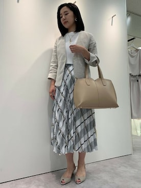 「仕事コーデ」｜「アイテム（その他アウター）」を使った、LAUTREAMONT CO. ONLINE SHOP ZOZOTOWNさん（レディース・160cm）の春コーディネート