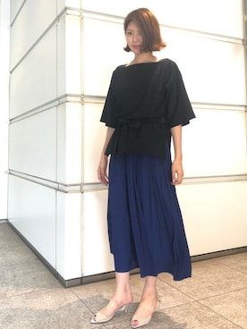 「フレアースカート」｜LAUTREAMONT CO. ONLINE SHOP ZOZOTOWNさん（レディース・166cm）の夏コーディネート