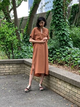 「Droite lautreamont（ドロワットロートレアモン）のアイテム」を使った、LAUTREAMONT CO. ONLINE SHOP ZOZOTOWNさん（レディース・173cm）の夏コーディネート