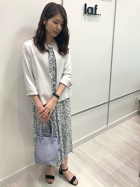 「アイテム（ハンドバッグ、パープル系）」を使った、LAUTREAMONT CO. ONLINE SHOP ZOZOTOWNさん（レディース・160cm）の夏コーディネート