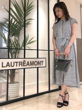 「LAUTREAMONT（ロートレアモン）のアイテム」を使った、LAUTREAMONT CO. ONLINE SHOP ZOZOTOWNさん（レディース・158cm）の夏コーディネート