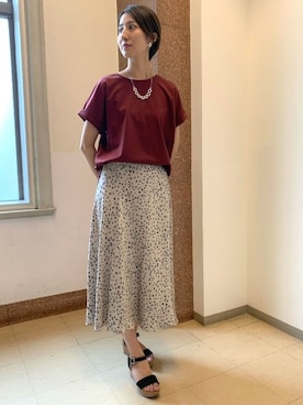 「LAUTREAMONT（ロートレアモン）のアイテム」を使った、LAUTREAMONT CO. ONLINE SHOP ZOZOTOWNさん（レディース・163cm）の夏コーディネート