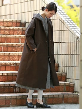 「ワッフル」｜「アイテム（その他アウター）」を使った、LAUTREAMONT CO. ONLINE SHOP ZOZOTOWNさん（レディース・173cm）の秋コーディネート