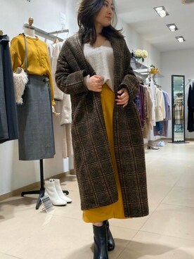 「イエローコーデ」｜「アイテム（その他アウター）」を使った、LAUTREAMONT CO. ONLINE SHOP ZOZOTOWNさん（レディース・148cm）の秋コーディネート