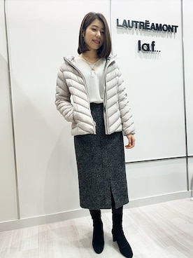 「LAUTREAMONT（ロートレアモン）のアイテム（ニット/セーター）」を使った、LAUTREAMONT CO. ONLINE SHOP ZOZOTOWNさん（レディース・160cm）の冬コーディネート